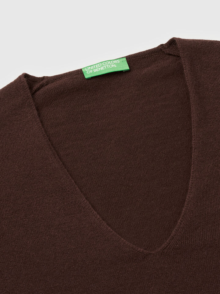 V NECK SWEATER L/S Femme image number 7